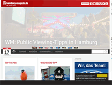 Tablet Screenshot of hamburg-magazin.de